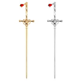 Jeffdad 2Pcs Sword Katana Bookmarks Vintage Silver Metal Pendant Bookmarks Unique Book Lovers Presents Valentine's Day Gifts Thanks Gift for Boyfriend