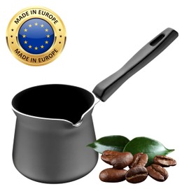 SUNFLOWER ZONE Non Stick - Small Coffee Warmer Pan/Turkish Coffee Pot -Tea Milk Pan (240 ml) Espresso Coffee Pot