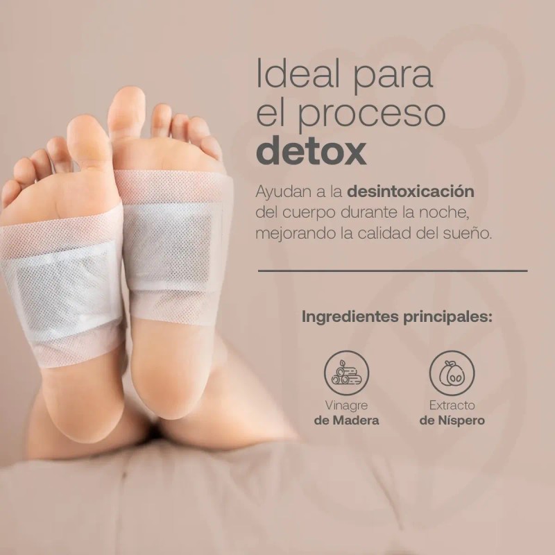 Parches Para Pies Dtx Limpieza Del Cuerpo. Feet Dtx. B