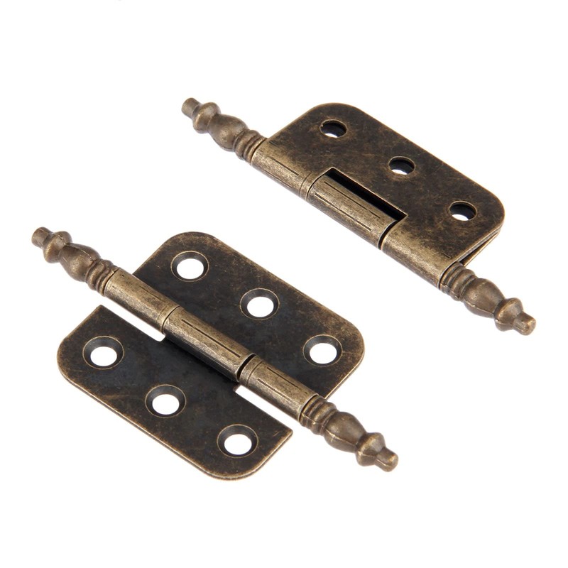 Dophee 2Pcs 35x70mm Antique Bronze Iron Crown Head 6 Holes