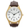 Clefer SD-AM336-WTG Seldika Analog Wristwatch, White Dial, PU Leather Strap,