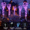 Zhaoray Solar Halloween Decorations,5Pack Skeleton Hands Halloween Pathway Lights -