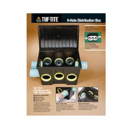 Tuf-Tite 9-Hole Distribution Box with Fittings (For 4" Pipe)
