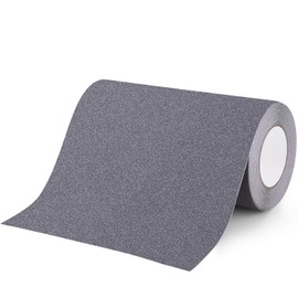 Qingluan Grip Tape, Anti Slip Tape Outdoor/Indoor Waterproof, Non Slip Tape for Stair Steps, Tread Staircases, Ramps, Skateboards (Grey Tape, 9.8" x 33Ft)