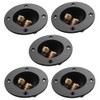 TOYANDONA 5pcs Speaker Box Terminal Cup 2-Way Binding Post Round