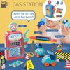 Simulation Gas Station Scene Model Toys Sound Light Music Children