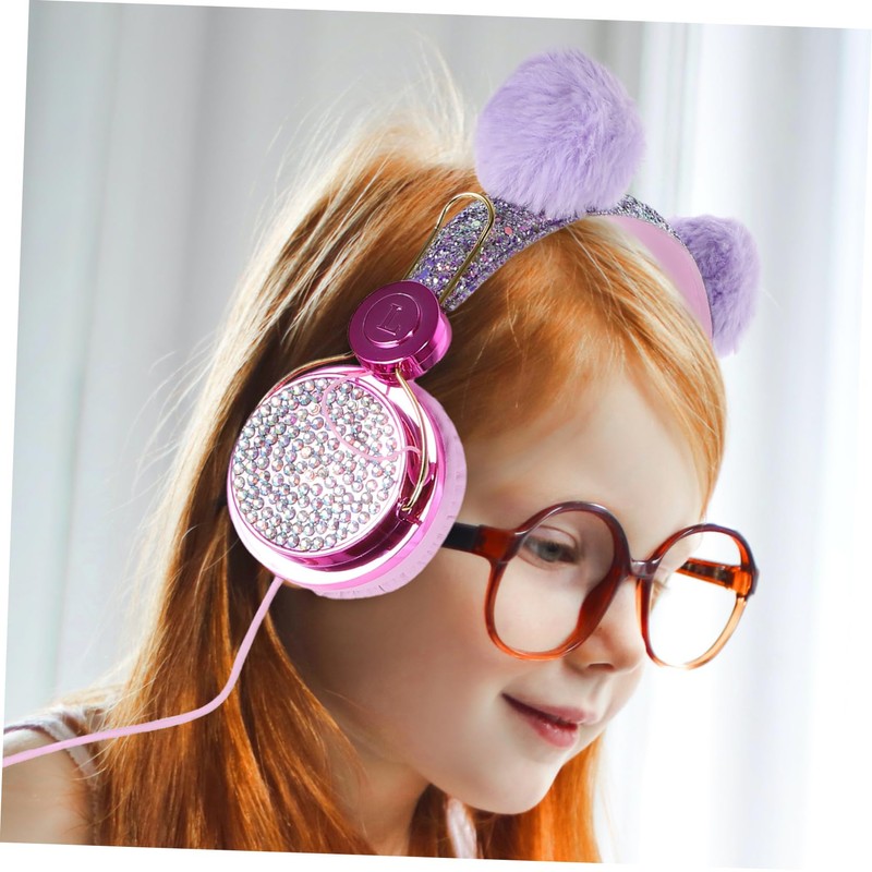 OSALADI Child Headset Boys and Girls Cartoon Headphones Long for