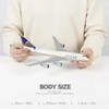 QIYUMOKE 1/240 747 for United Resin Airplane Model with Display