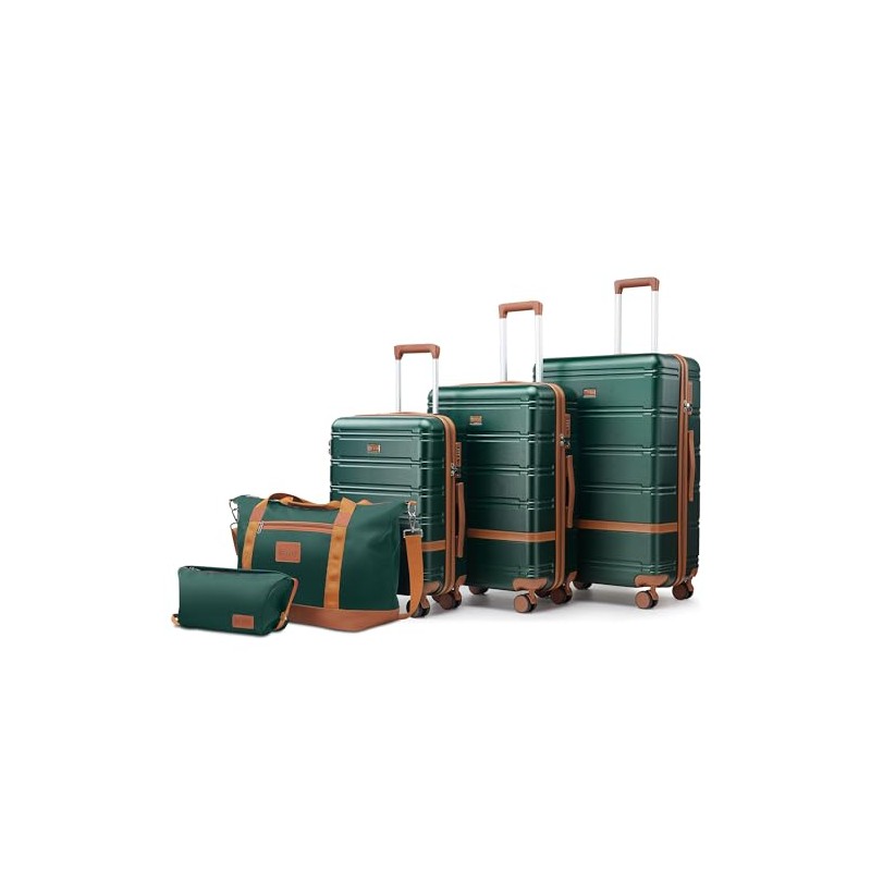 NEISIA Luggage Sets 3 Piece with spinner wheels, PC+ABS Hard