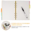 Vicloon A5 Loose Leaf Punched Paper, 140 Pages Dotted Refill