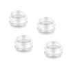 Empty Sample Pots, 4 Pcs Empty Plastic Cosmetic Jars, Clear