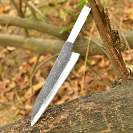 Chef Knife Handmade Forged Carbon Steel Chef Kitchen Knife Blank Blade make Your Own Handle