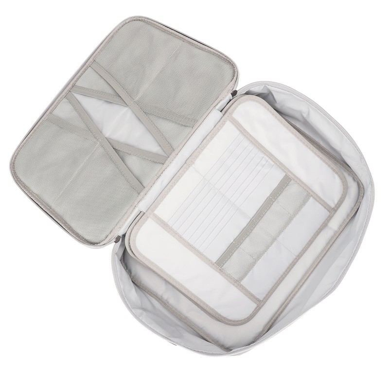 File Organizer Bag Fireproof Waterproof Multi Layer Document Organizer File