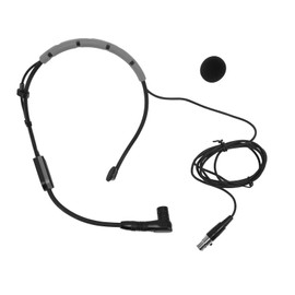 Headworn Condenser Microphone Hydrophobic Structure Fitness Headset Microphone for PGA31 SM31 SM35 Gray