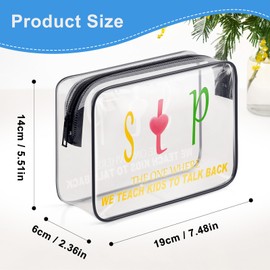 Speech Therapy Speech Language Pathologist Gifts Funny Makeup Bag Gift for Women Speech Therapist Appreciation Gifts Clear Cosmetic Bag Speech Pathology Christmas Birthday Gifts for SLP Toiletry Pouch