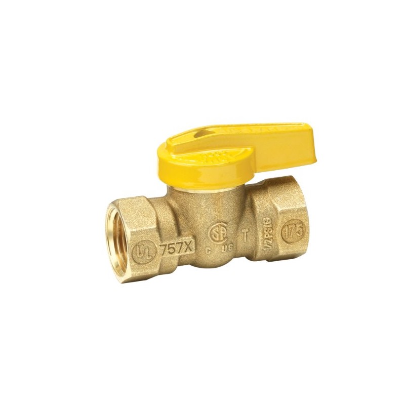 Homewerks VGV1LHB3B Premium Gas Ball Valve x Female Thread, 0.5-Inch,
