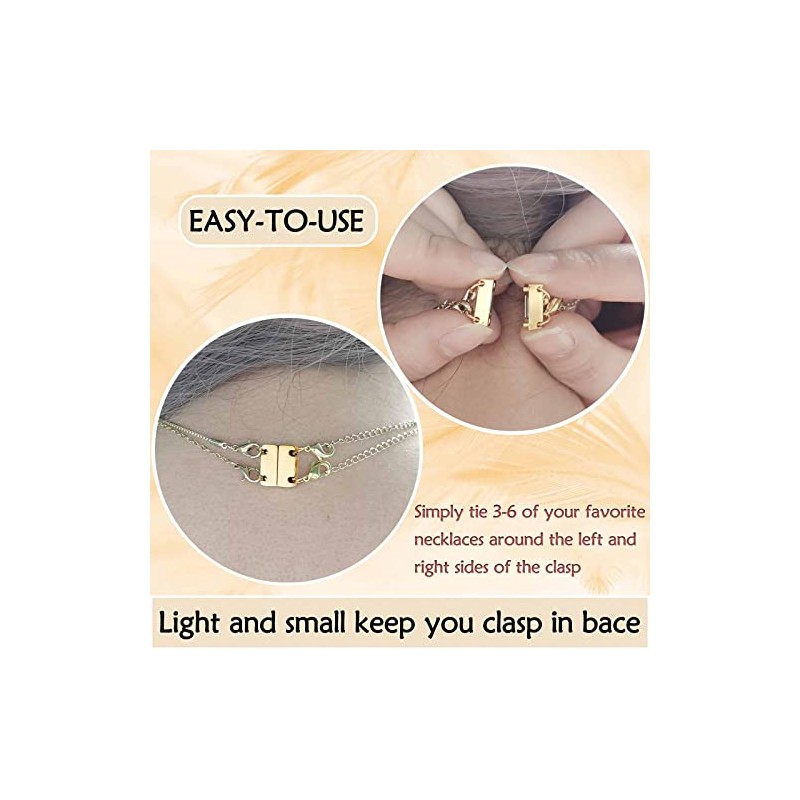 Qulltk Necklace Clasp Layering Jewelry Clasp 18K Gold and Silver