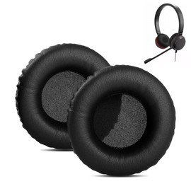 HSC017 Earpads Cushion Compatible with Jabra HSC012 HSC016 HSC017 HSC018W Headsets Ear Pads Replacement with Softer Protein Leather and Memory Foam