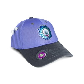 BONK Golf Ladies Adjustable Golf Hats - Tee Holder with Tees & Bill Magnet with Ball Marker - 100% Custom Made - Center - Velvet Hammer