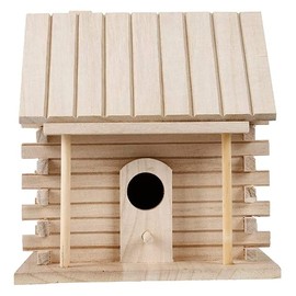 ANCLLO Bird House Birds Resting Place Wood Birds Box Bird Nest Outdoors Wooden Bird House Hanging Bird Nest Hang Bird Feeder Hanging Decoration