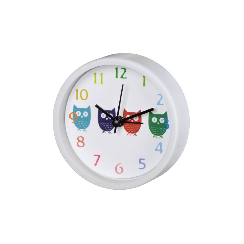 Hama Children's Owl Alarm Clock with Silent Sweep Second Hand