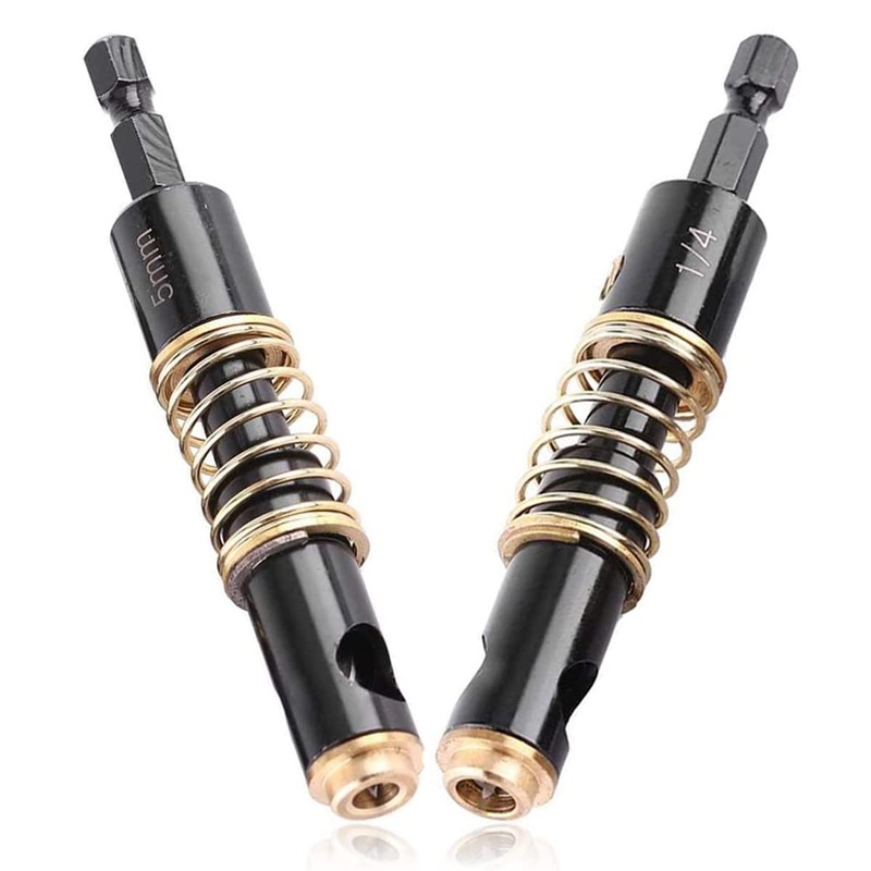 Bestgle 1/4" Hex Shank Hinge Drill Bits, Door Window Self