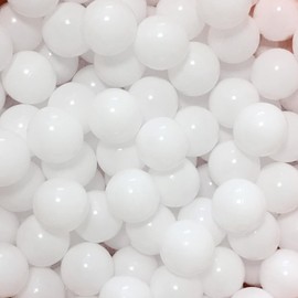 MoonxHome Ball Pit Balls 500pcs for Toddlers, Plastic Toy Balls for Ball Pit, BPA Free Crush Proof, Kid's Pool Water Toys, Macaron Ocean Balls for Play Tent 2.15" Pure White
