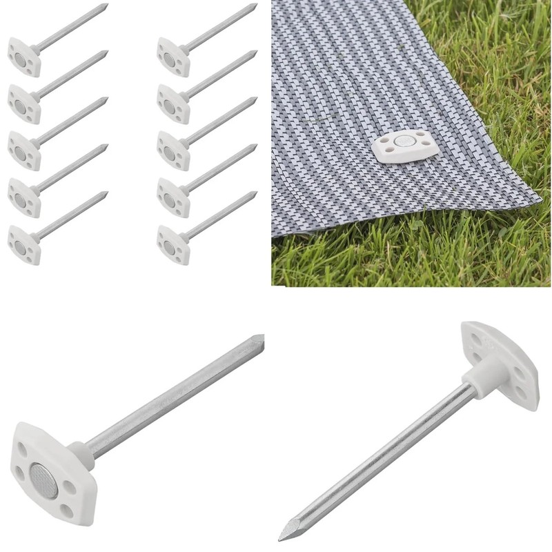 10 x Pegs for Ground Sheet Tent Carpet Camping Tent