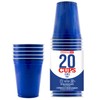 Generique - 20 blue US-style plastic cups