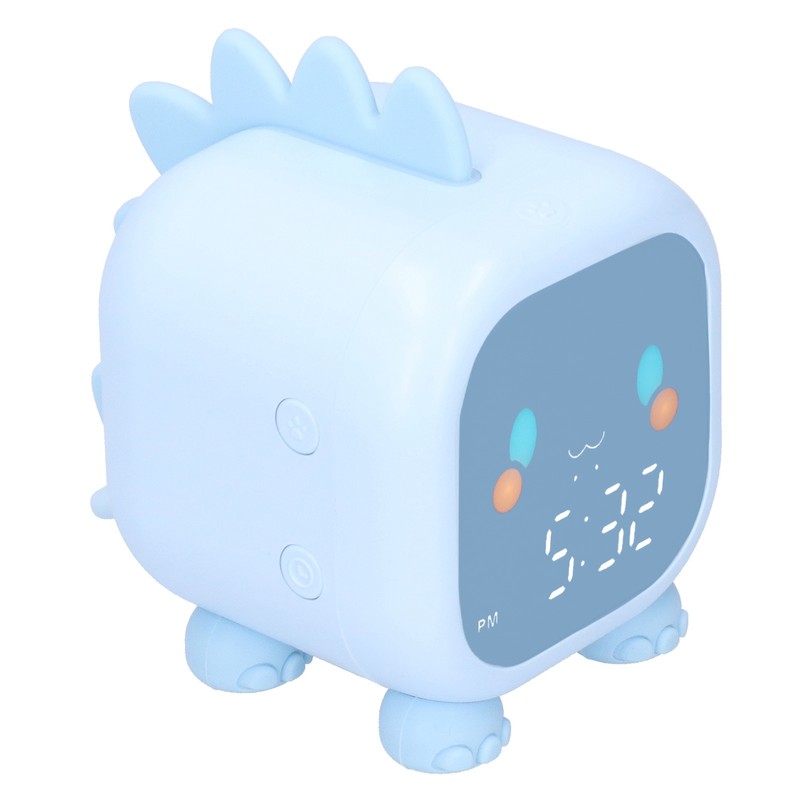 LED Alarm Clock Mini Portable Voice Control Temperature Display USB