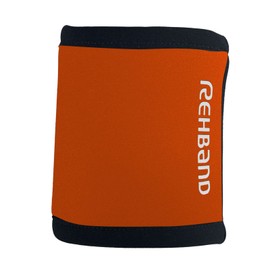 Rehband Rx Wrist Brace Size S/M/L/XL - Wrist Support Fitness & Strength Training 5 mm SBR / Neoprene Wrist Wrap Protects and Warms the Wrist, Colour: Orange, Size: L