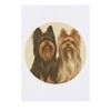 'Two Yorkshire Terriers Portrait' Temporary Tattoo - Water Resistant, Skin-Safe,
