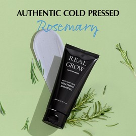 RATED GREEN REAL GROW Anti Hair Loss Treatment | Hair Strengthening Shampoo for Thinning Hair | Organic Rosemary Shampoo for Women 6.76 fl oz