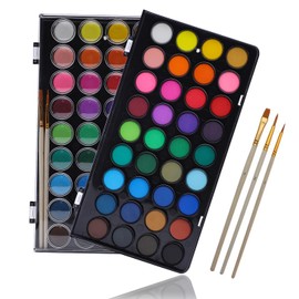 Artecho Watercolor Paint Set 36 Colors with 3 Paint Brushes