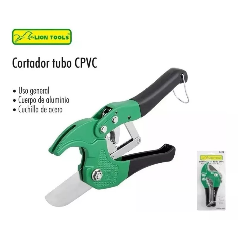 Lion Tools Cortador De Tubos Cpvc 1 5/8 Cuchilla Acero