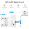 HOLACA Weatherproof Gutter Mount for Ring Solar Panel- Adjustable Aluminum