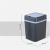 Trash Can 12L Smart Sensor Stable Dealing Cover Simple Style