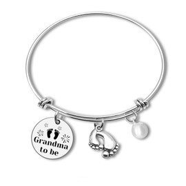 Grandma to Be Gifts New Grandma Bracelet First Time Grandma Gifts Promoted to Grandma Gifts Pregnancy Reveal Jewelry Gifts for Grandma Grandmother Announcement Gifts Baby Announcement Gift Jewelry