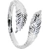 Body Candy 925 Sterling Silver Feather Wrap Toe Ring