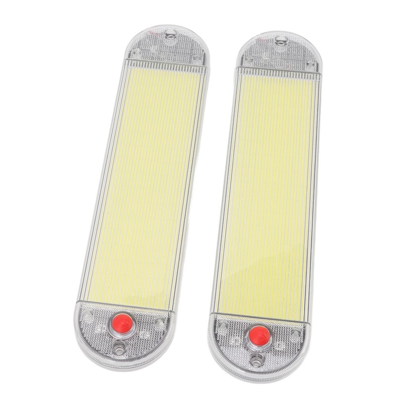 2Pcs Car Interior Roof Reading Light DC 12V‑24V COB with