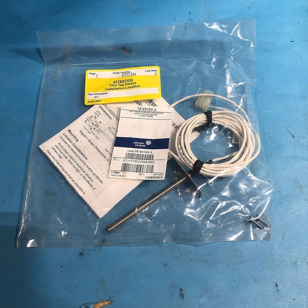 Johnson Controls TE-631GV-2 Temperature Sensor Flange 4 Size