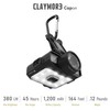 Claymore Capon 120D (Black) - Rechargeable Cap Light with Motion