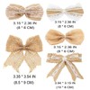 27PCS Burlap Flowers Set, Include 6 Lace Burlap Ribbon Rolls,
