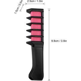 Peine de tiza capilar temporal color no lavable para cabello Seguro fiestas cosplay manualidades Suave manejable seca rápido requiere mojado Fácil lavar Aplicador único