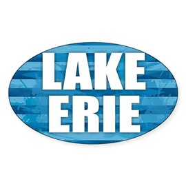 CafePress Lake Erie Sticker Oval Car Bumper Sticker