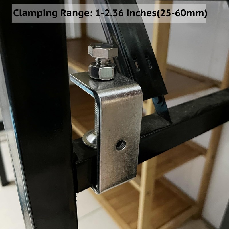 2PCS Stainless Steel Large C Clamp 65mm Heavy Duty Tiger