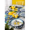 Excelsa Table Runners, Cotton, Yellow and Blue, 45 x 140