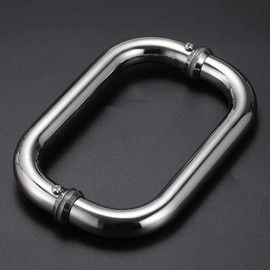 BlueNatHxRPR 6" Glass Door Handle Shower Door Handle Made of Back to Back Stainless Steel