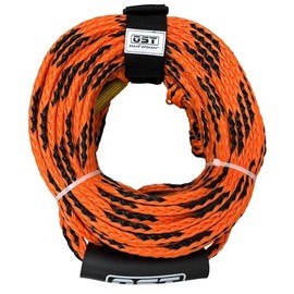 OST Outdoor 1-6 Rider Tow Rope 2-6K lbs - 60ft, 2 Section, 16-Strand Water Sports Boat Tow Rope with Keeper, Towable Tubes Compatible, Dual Sections, Watersport Boat Accessories (6K (1-6 Rider))