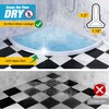 39" White Shower Threshold Water Dam Barrier, 1.5" Tall Water